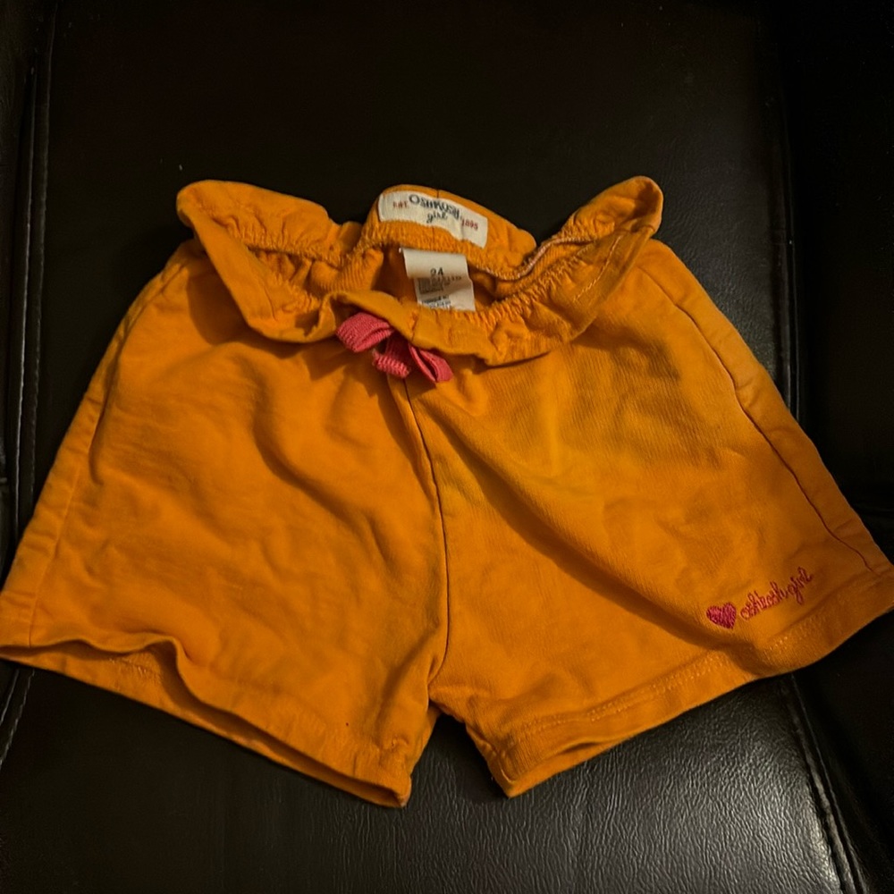 24 months orange shorts